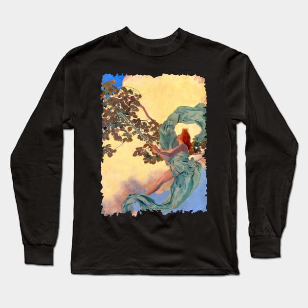 Girl on a Swing Long Sleeve T-Shirt by UndiscoveredWonders